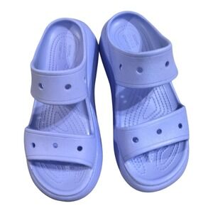 Crocs Classic Mega Crush Slides Sandal Size W 9 M 7 Lavender Platform